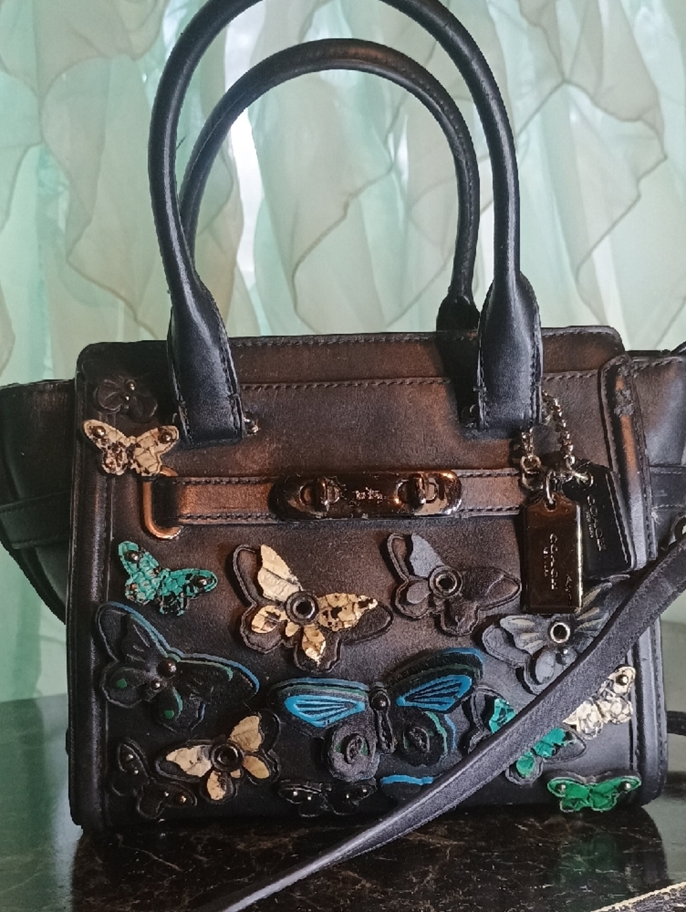 Coach Butterfly Swagger Bag - Picture 6 of 8